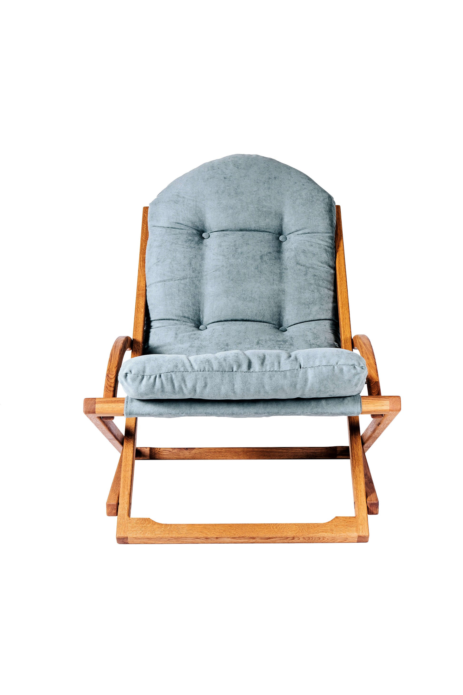 oak chase lounge chair set