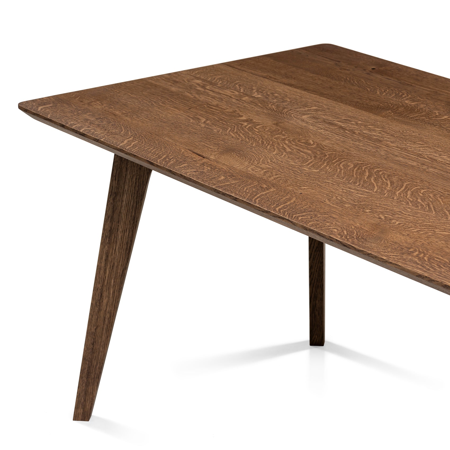 Aurora Extendable Oak Dining Table in Chocolate Oak by S10Home