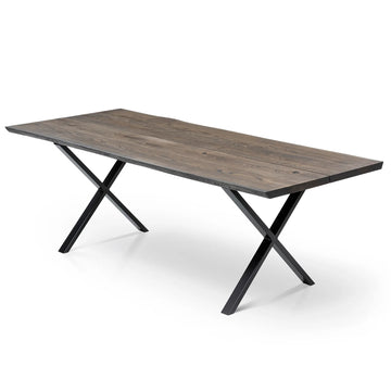 Eva Extending Dining Table in Charcoal Oak by S10Home
