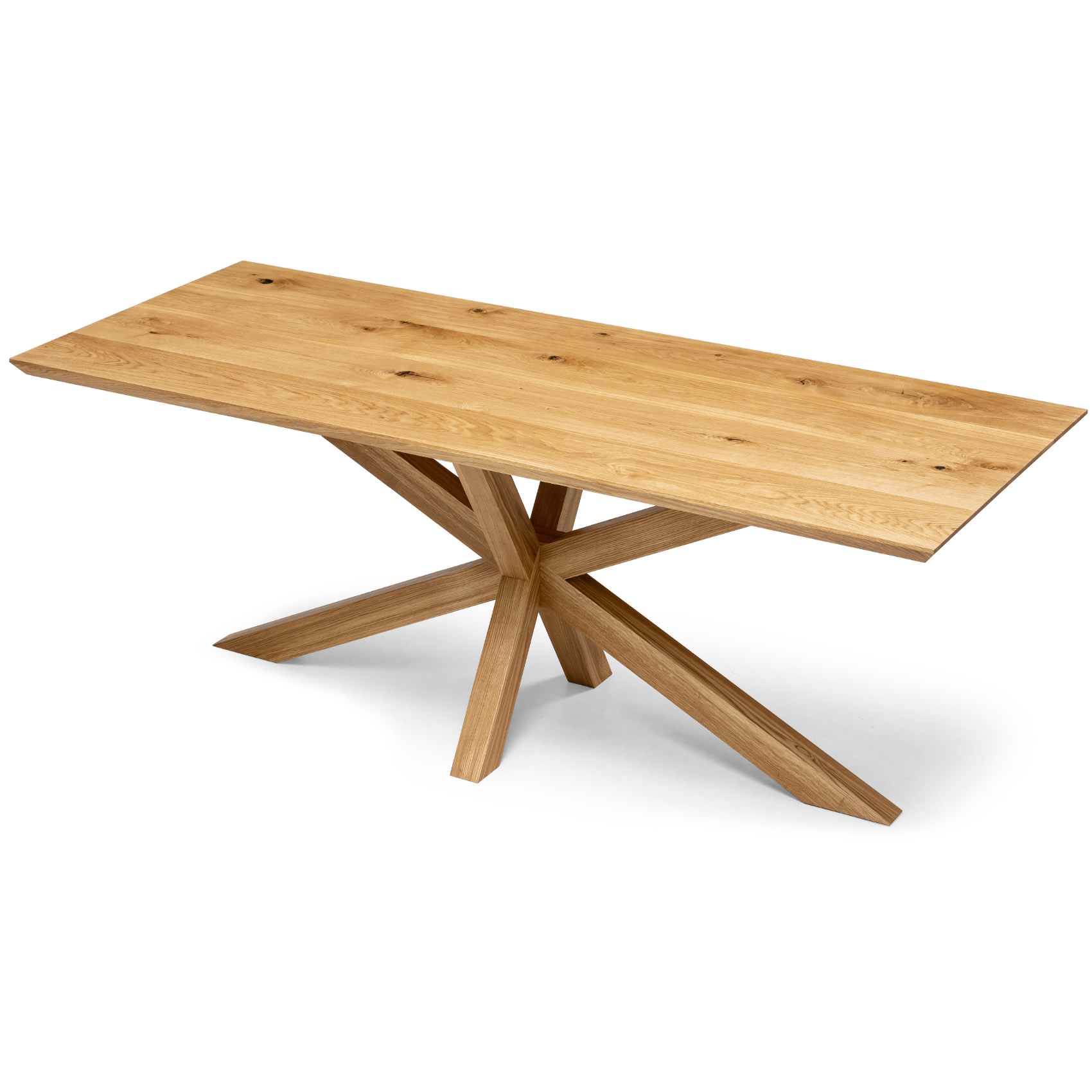 Julia Extendable Oak Dining Table Spider Leg by S10Home