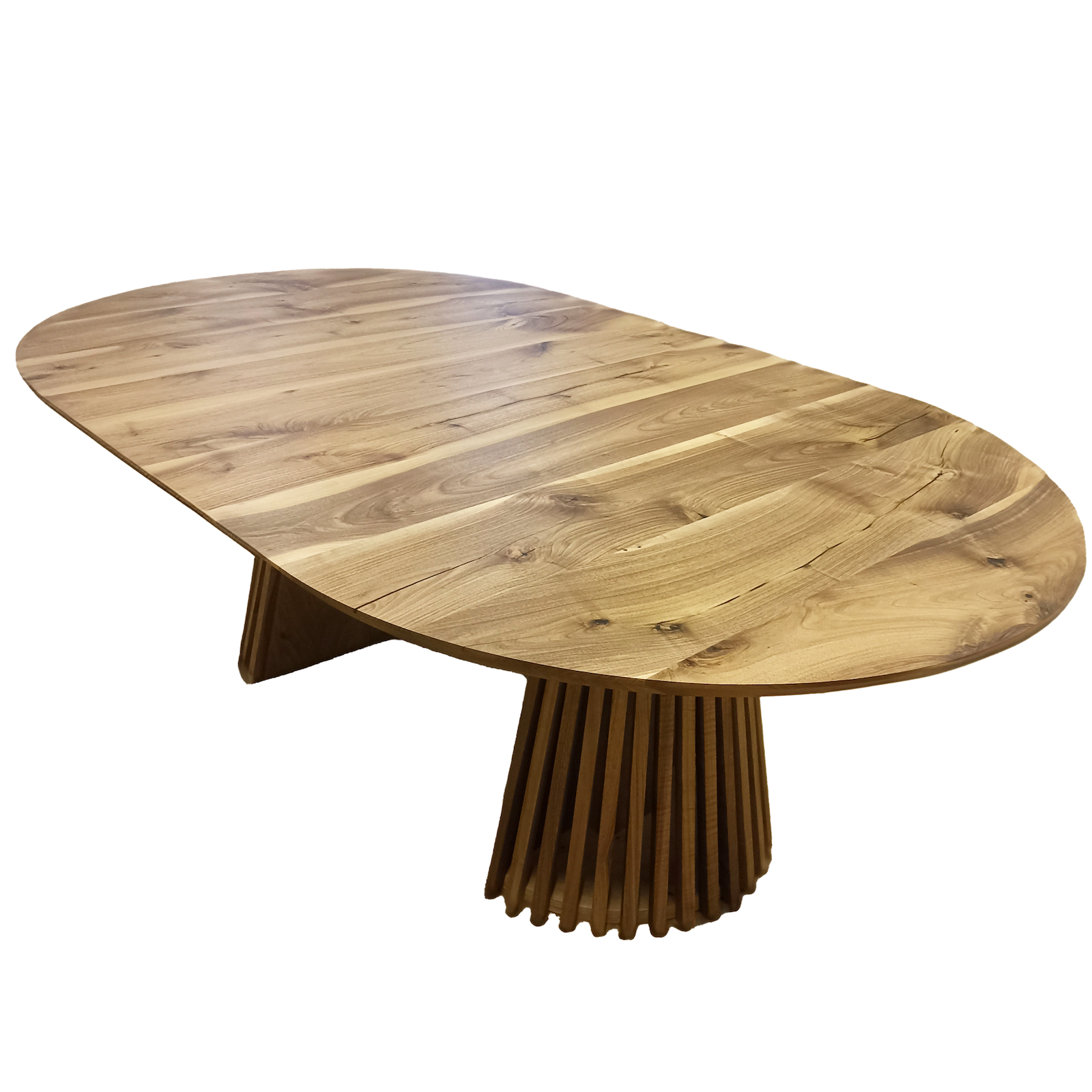 Vivien Extendable Round Dining Table in Solid Walnut by S10Home