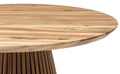Vivien Extendable Round Dining Table in Solid Walnut by S10Home