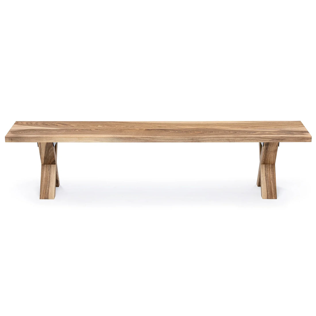 Walnut Bench, Natural, 2-6 Seater 