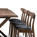 Eva Extendable Dining Table in Chocolate Oak by S10Home