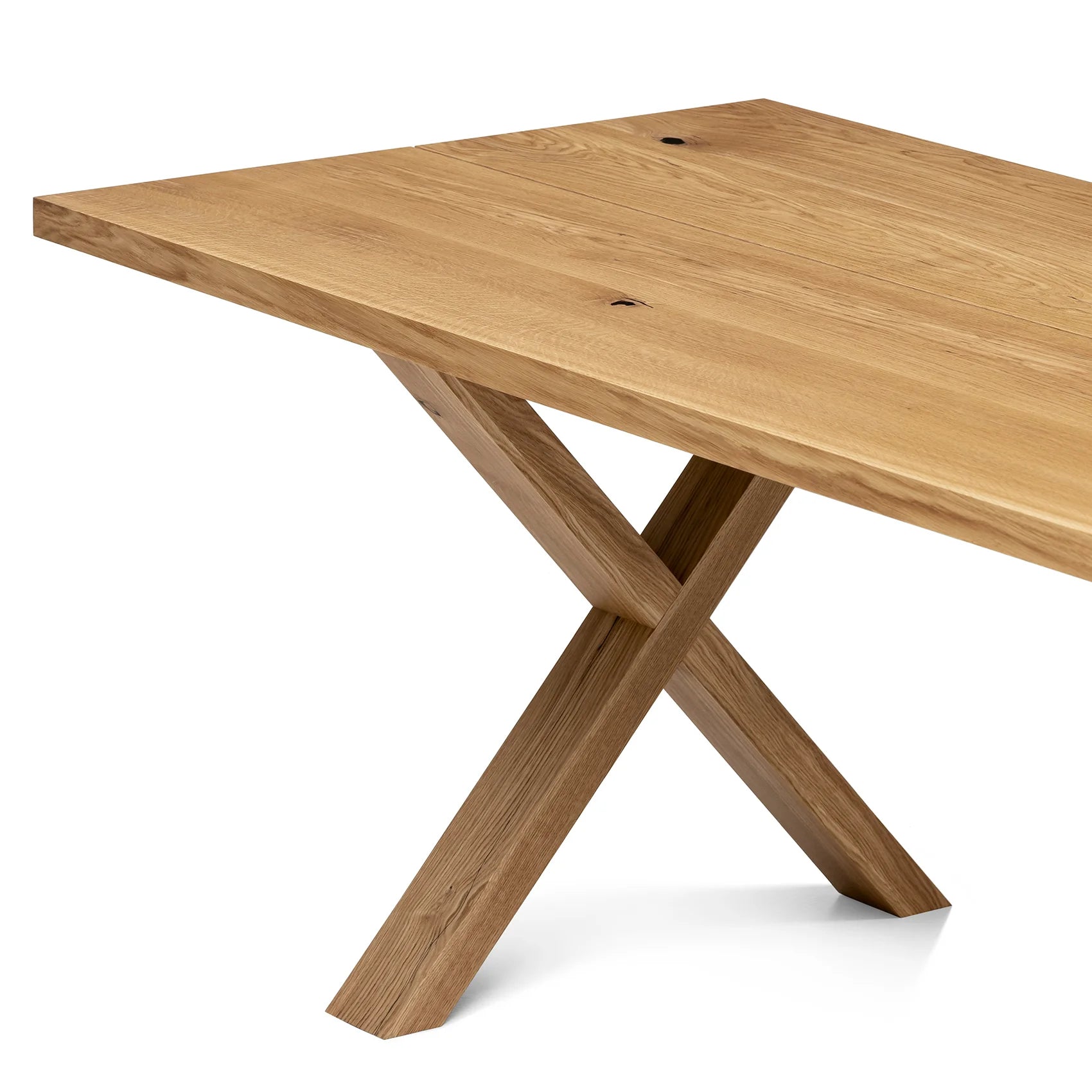 Eva Extendable Dining Table in Solid Oak by S10Home