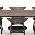 Eva Extending Dining Table in Charcoal Oak by S10Home