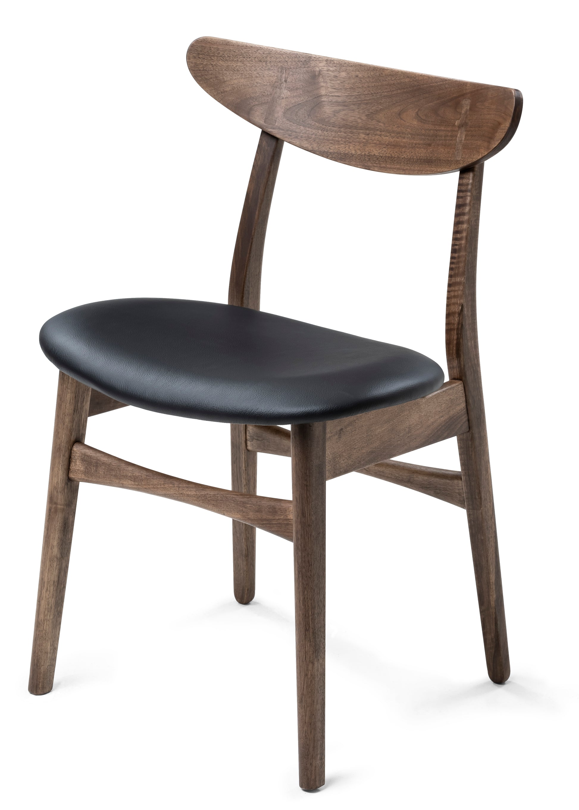 Eva Walnut Dining Chair Leather by S10Home