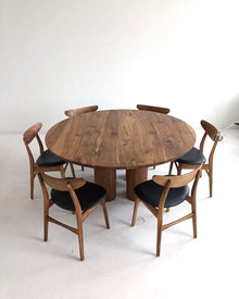 Ella Round Walnut Dining Table by S10Home