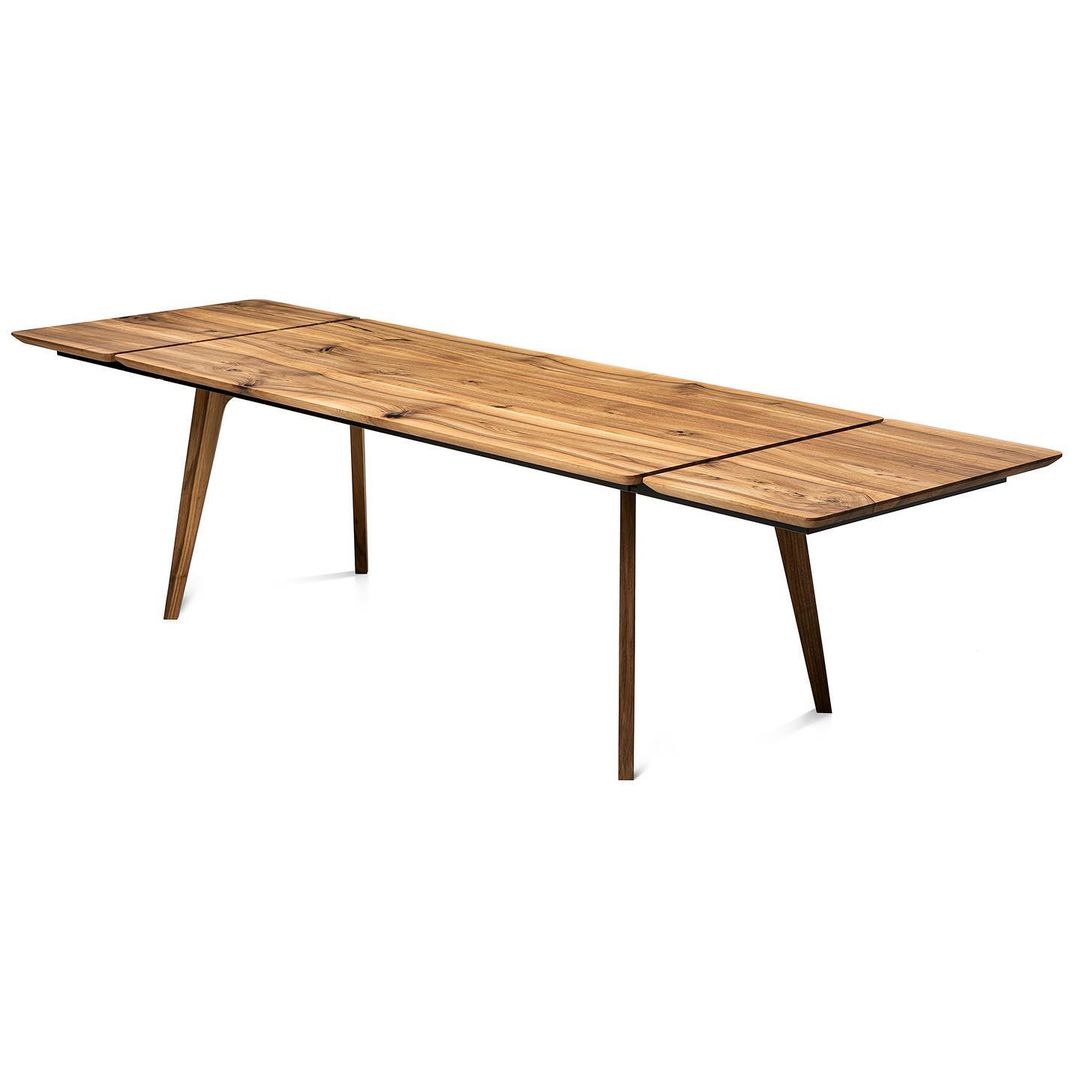 Amber Walnut Dining Table Extendable - S10Home