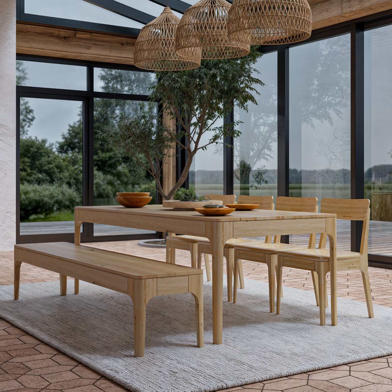 Karolina Extendable Oak Dining Table by S10Home