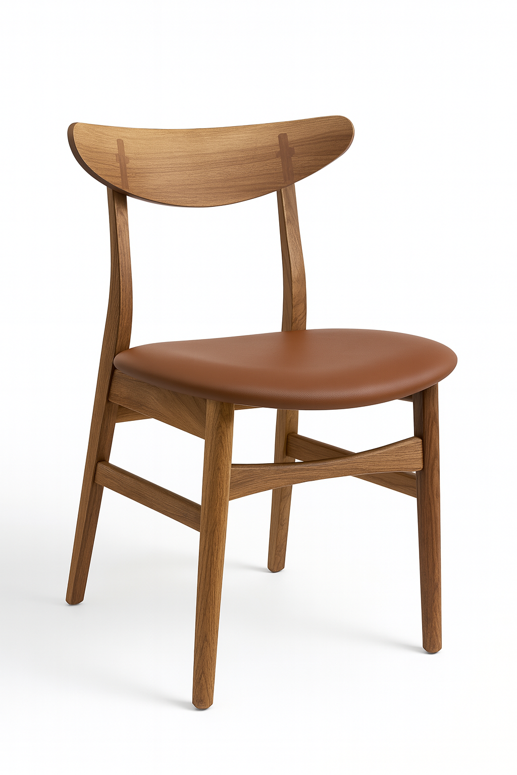 Eva Walnut Dining Chairs - 4 in stock