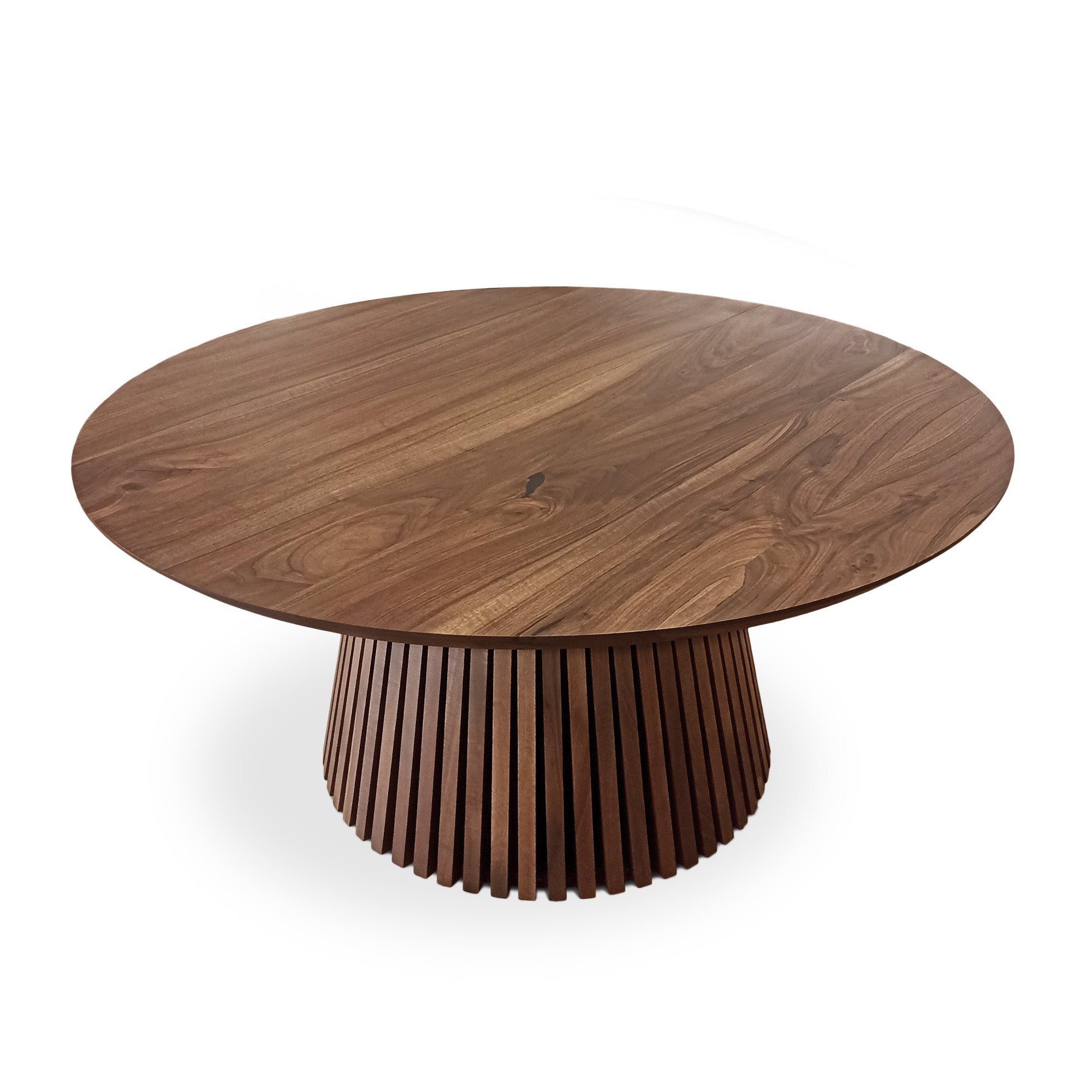 Vivien Extendable Walnut Round Dining Table in Chocolate | S10Home