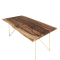 Evelyn Extendable Solid Walnut Dining Table S10Home