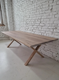 Cotton Oak Dining Table Extendable by S10Home
