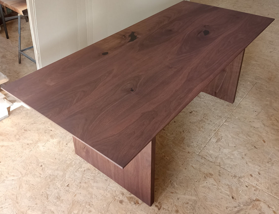Walnut Chocolate Dining Table Extendable 