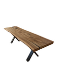 Walnut Bench, Natural, 2-6 Seater - S10Home