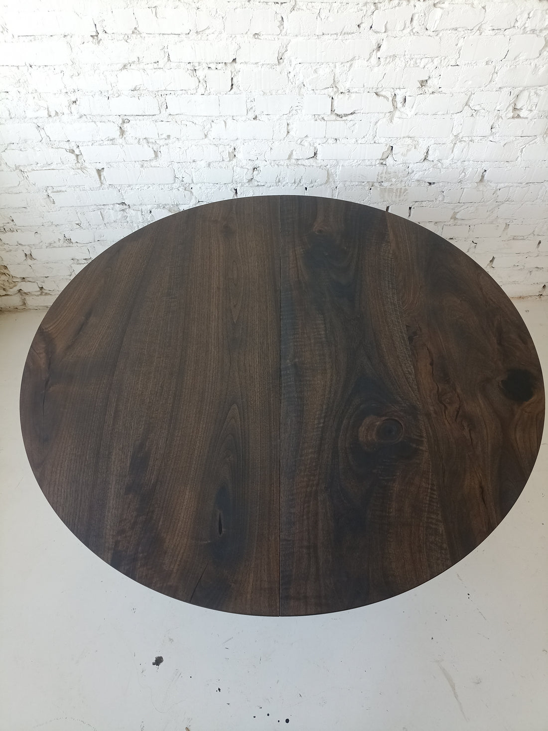 round walnut table