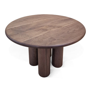 Ella Round Extendable Dining Table in Chocolate Walnut