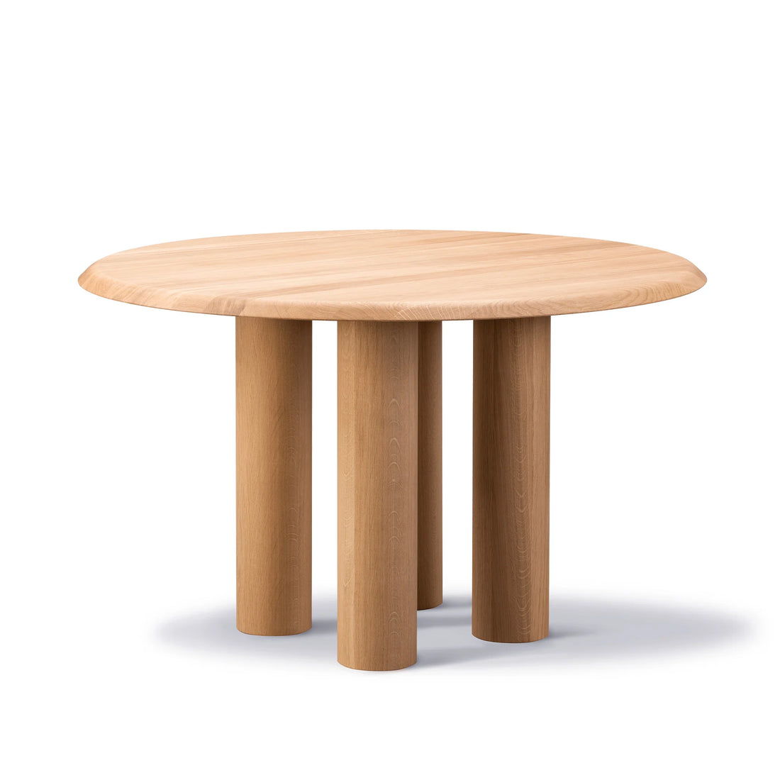 round oak dining room table