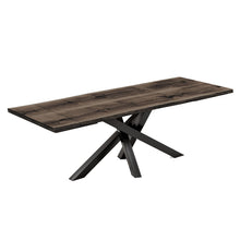 Julia Extendable Dining Table Spider Leg in Charcoal Oak | S10Home