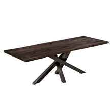 Julia Extendable Dining Table Spider Leg in Charcoal Walnut | S10Home