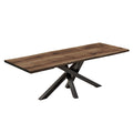 Julia Extendable Dining Table Spider Leg in Chocolate Oak | S10Home