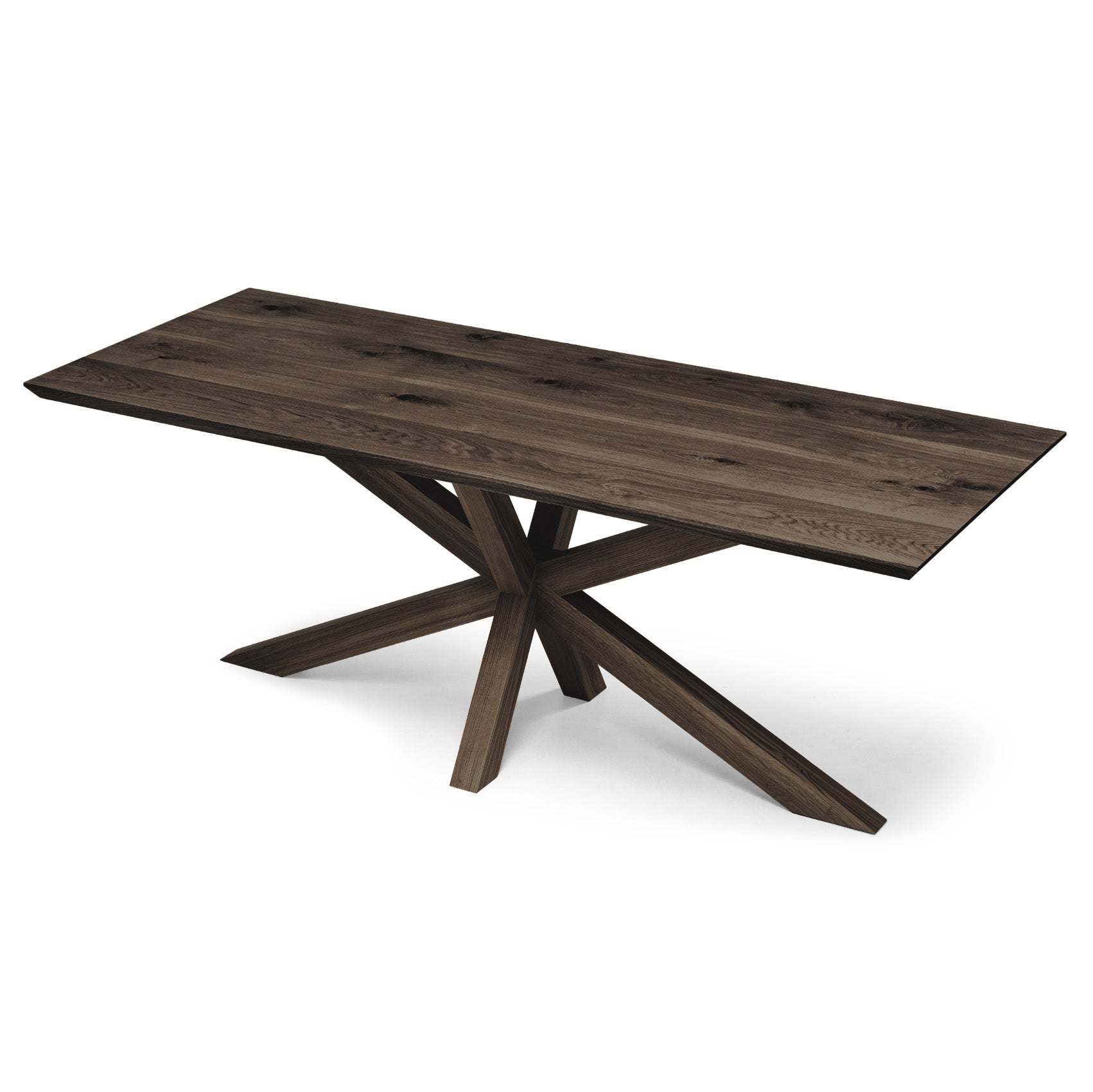 Julia Extendable Dining Table Spider Leg in Charcoal Oak | S10Home