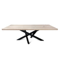 Julia Cotton Oak Dining Table Spider Leg Extendable by S10Home