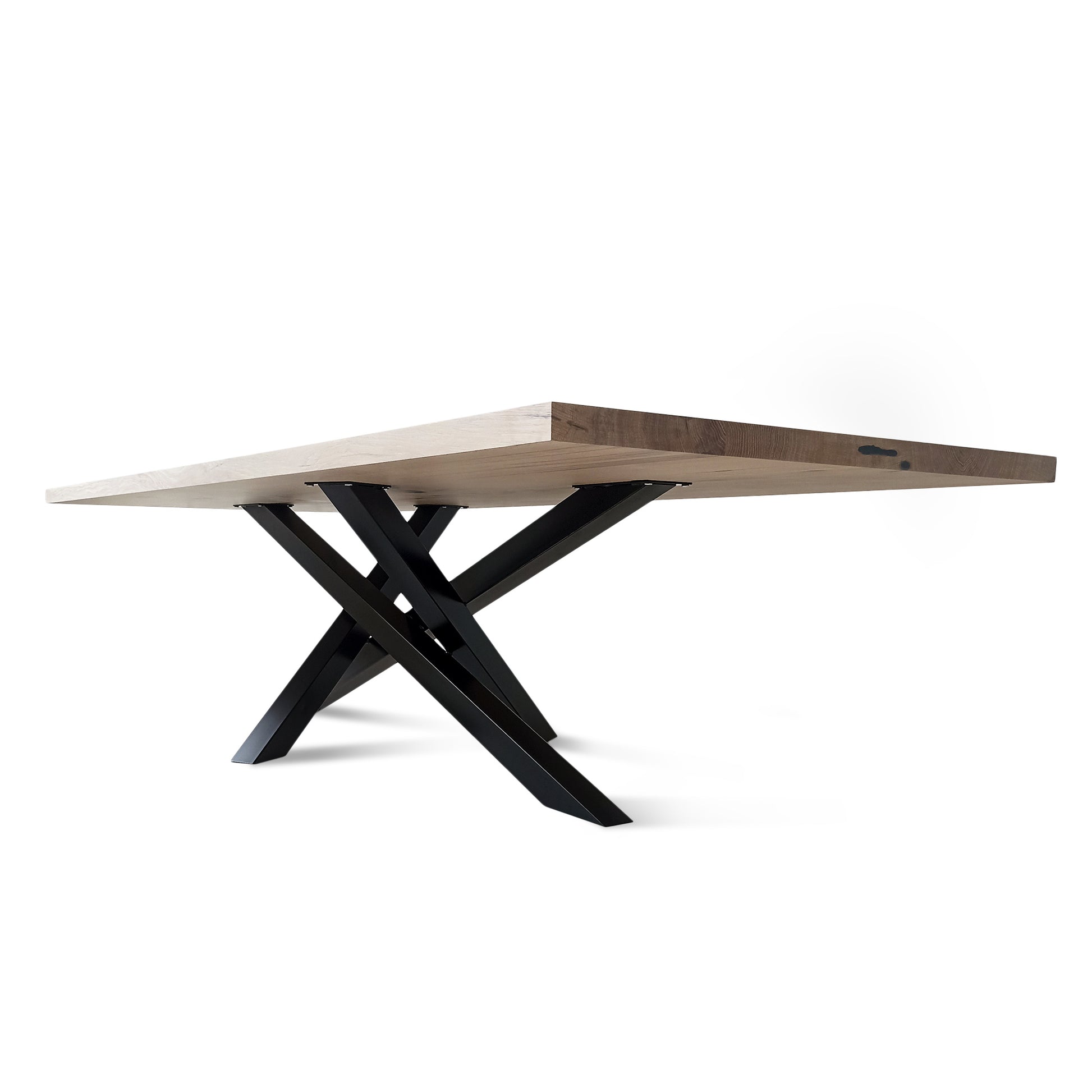 Julia Cotton Oak Dining Table Spider Leg Extendable by S10Home