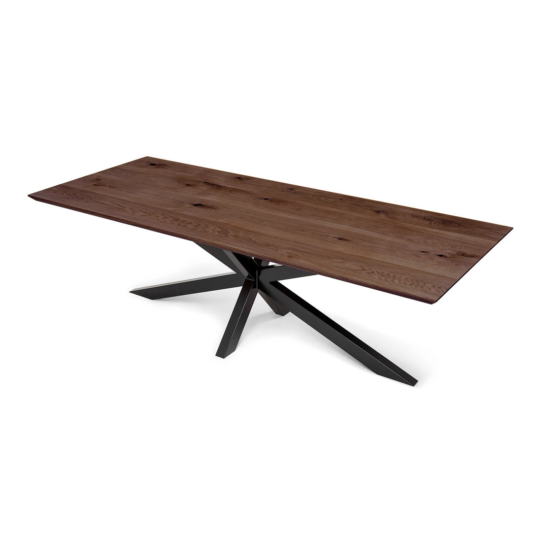 Julia Extendable Oak Dining Table Spider Leg