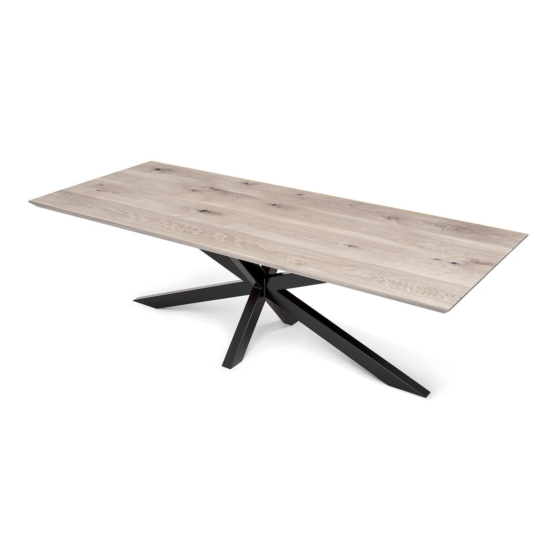 Julia Extendable Oak Dining Table Spider Leg