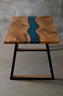 Wabi Blue Epoxy Table | S10Home