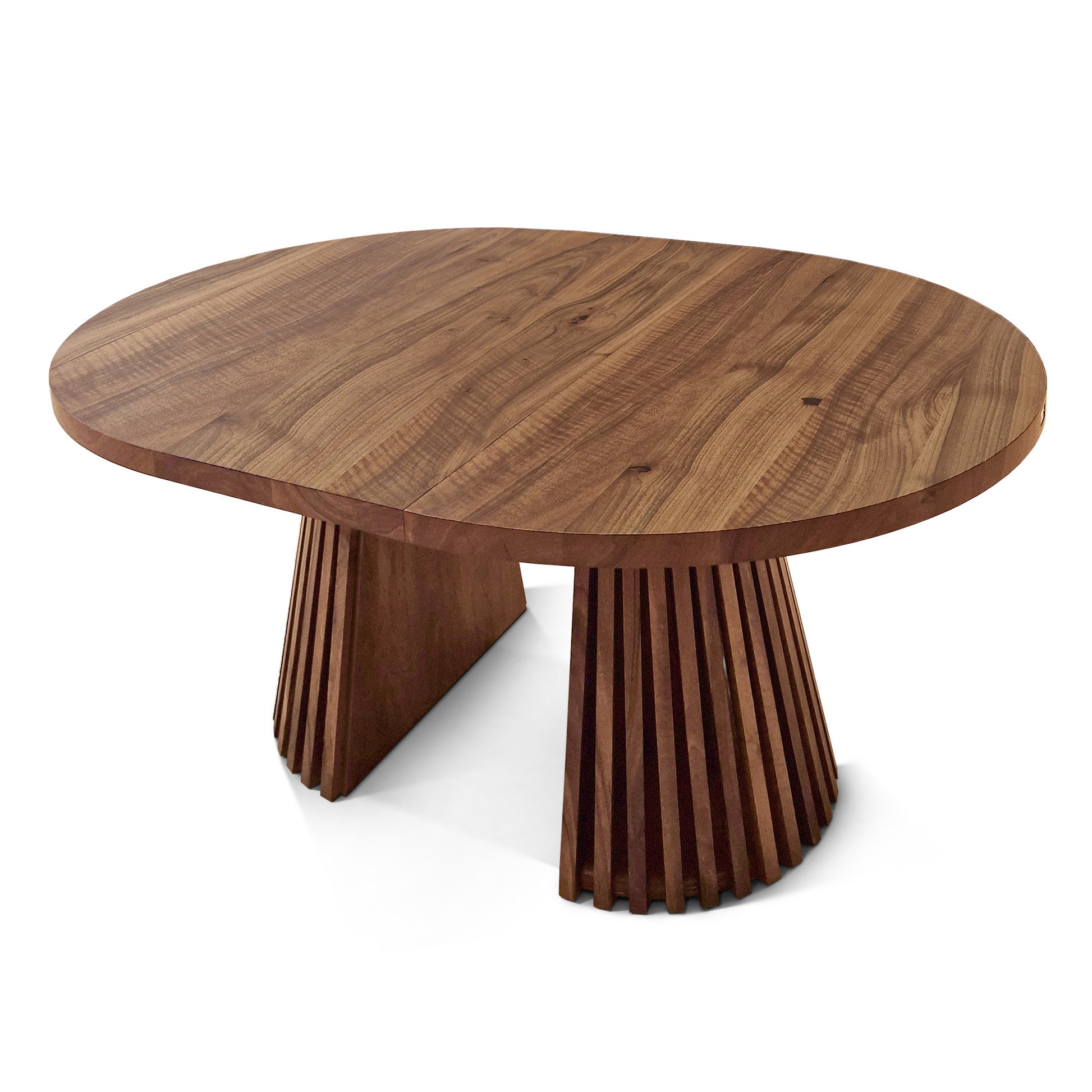 Vivien Extendable Round Dining Table in Chocolate Walnut S10Home