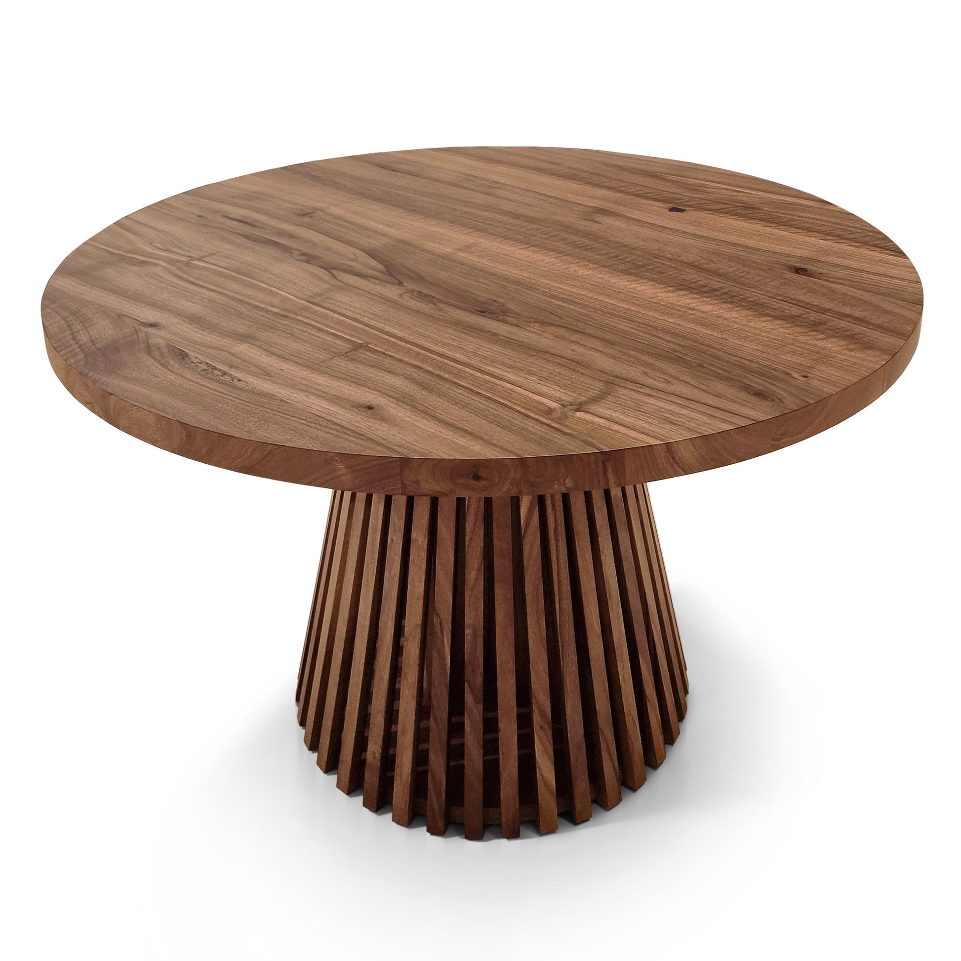 Vivien Extendable Round Dining Table in Chocolate Walnut S10Home