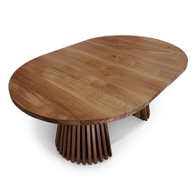 Vivien Extendable Round Dining Table in Chocolate Oak S10Home