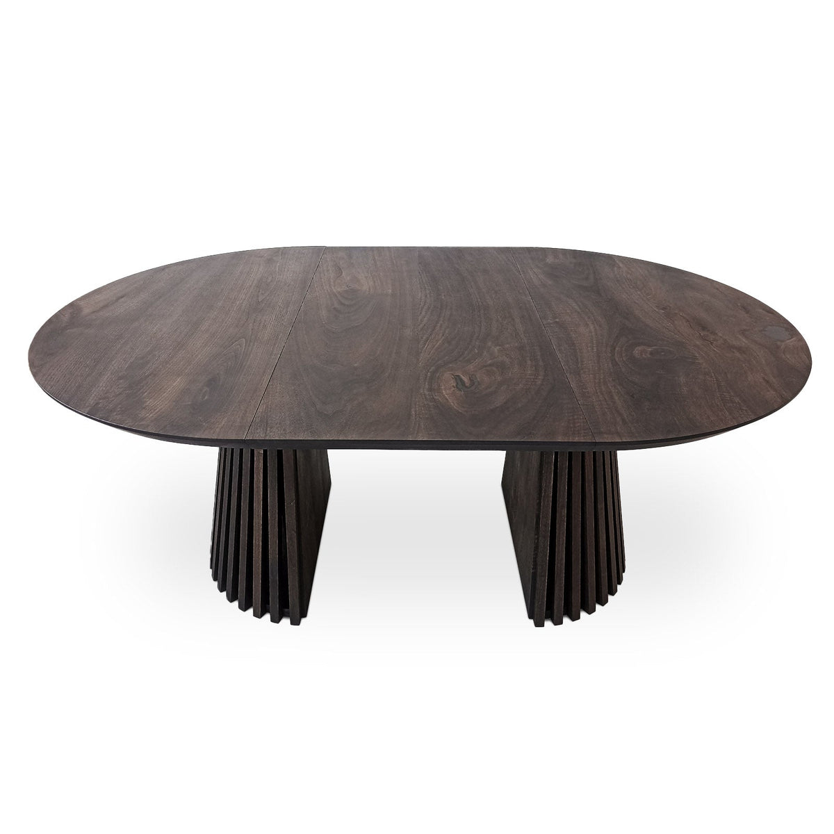 Round Extendable Walnut Vivien Round Walnut Table Extendable | S10Home