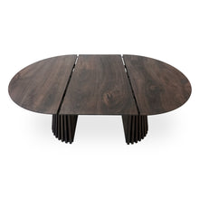 Vivien Extendable Round Dining Table in Charcoal Walnut S10Home