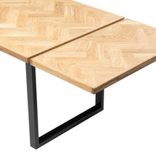 Pure Herringbone Dining Table Extendable - S10Home