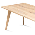 Amber Cotton Oak Dining Table Extendable - S10Home