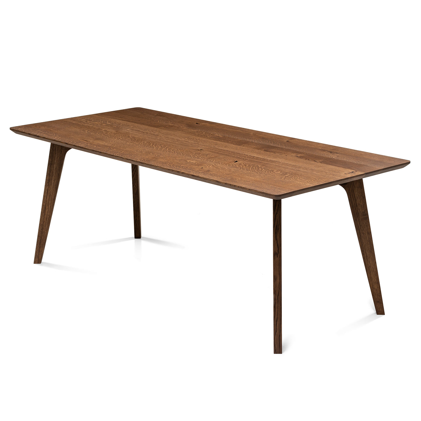 Amber Chocolate Oak Dining Table Extendable - S10Home