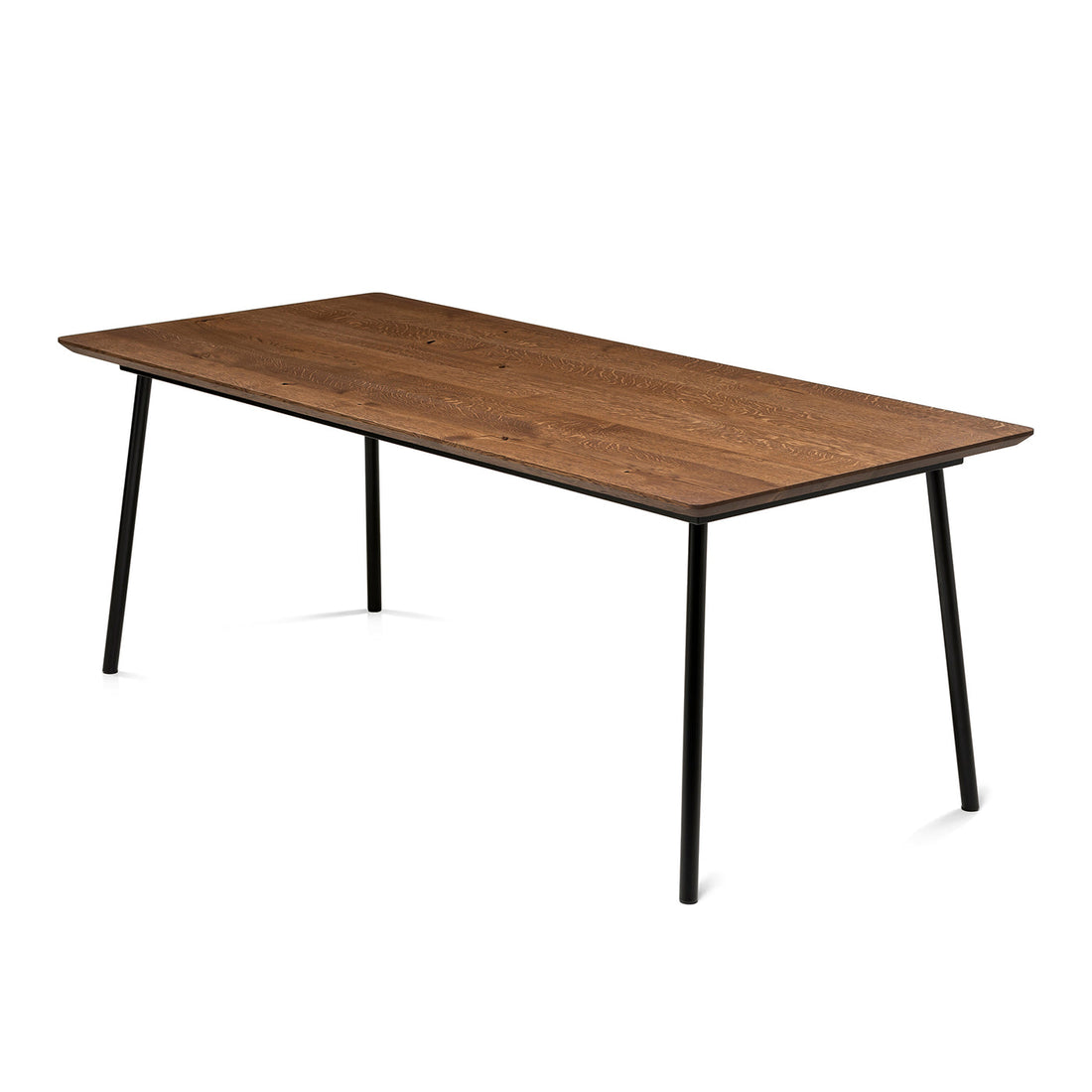 Aurora Extendable Oak Dining Table in Chocolate Oak by S10Home