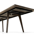 Amber Charcoal Oak Dining Table Extendable - S10Home