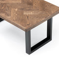 Chocolate Oak Herringbone Coffee Table - S10Home