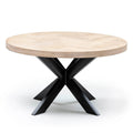 Round Herringbone Coffee Table - S10Home