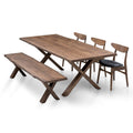 Eva Extendable Dining Table in Chocolate Oak by S10Home