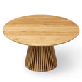 Round Oak Dining Table Extendable - S10Home