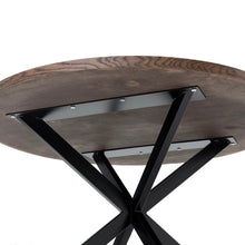 Round Herringbone Dining Table Extendable - S10Home