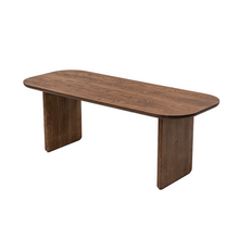 Heba Chocolate Dark Oak Dining Table - 140 x 80 cm / 5 Seater 160 x 80 cm / 6 Seater 180 x 90 cm / 7 Seater 200 x 100 cm / 8 Seater 220 x 100 cm / 9 Seater 240 x 100 cm / 10 Seater 300 x 100 cm / 12 Seater Custom Size - email us to contact@s10home.com by S10Home