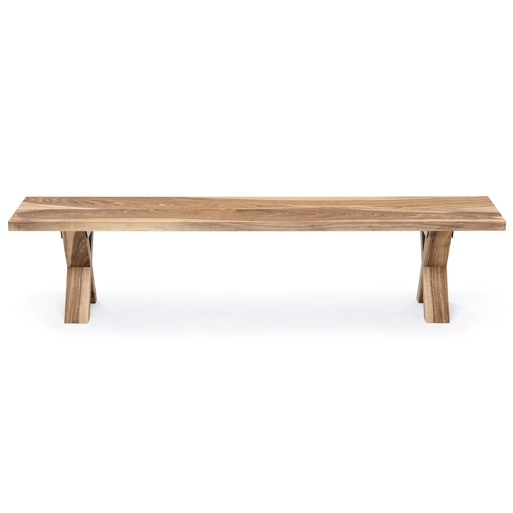 Walnut Bench, Natural, 2-6 Seater - S10Home