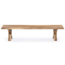 Walnut Bench, Natural, 2-6 Seater - S10Home